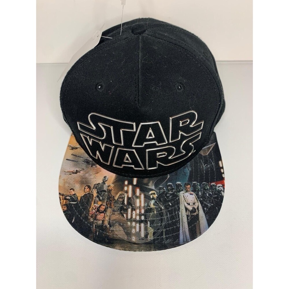 Star Wars Rogue One Hat Snapback Black Metal Logo Cap Rogue One Movie Graphi
